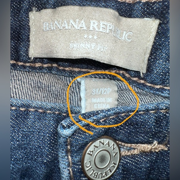 BANANA REPUBLIC  Crop Skinny Fit Jeans Size 31/ 12P - Picture 8 of 11